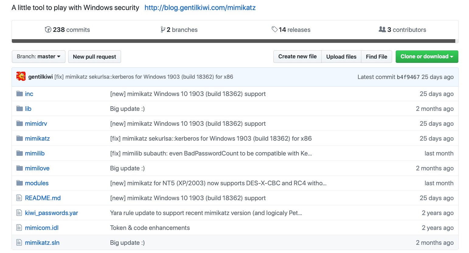 image of mimikatz on github