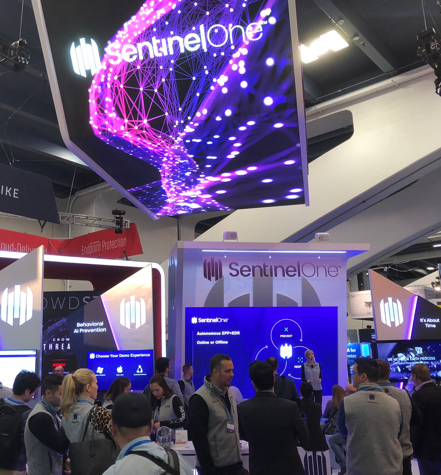 SentinelOne RSA booth, 2018