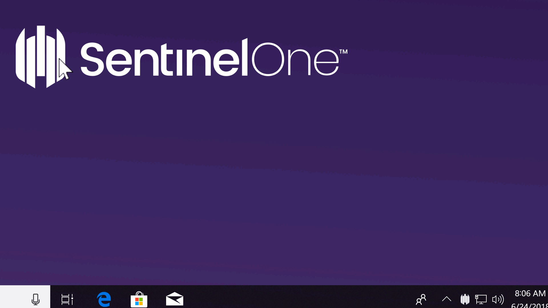 SentinelOne gif displaying how SentinelOne detects threats right away. 