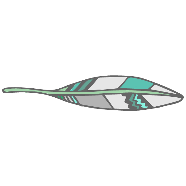 Apache feather in Scalyr colors