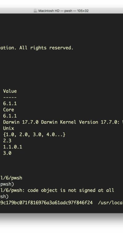 A screenshot image of Macintosh HD scripts