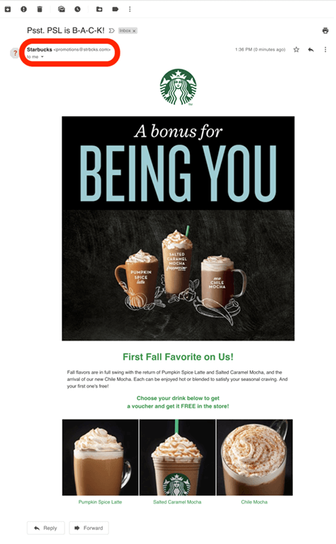 Phishing Starbucks