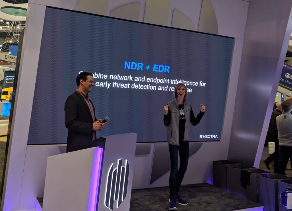 Image of Vectra at SentinelOne RSAC 2019 booth