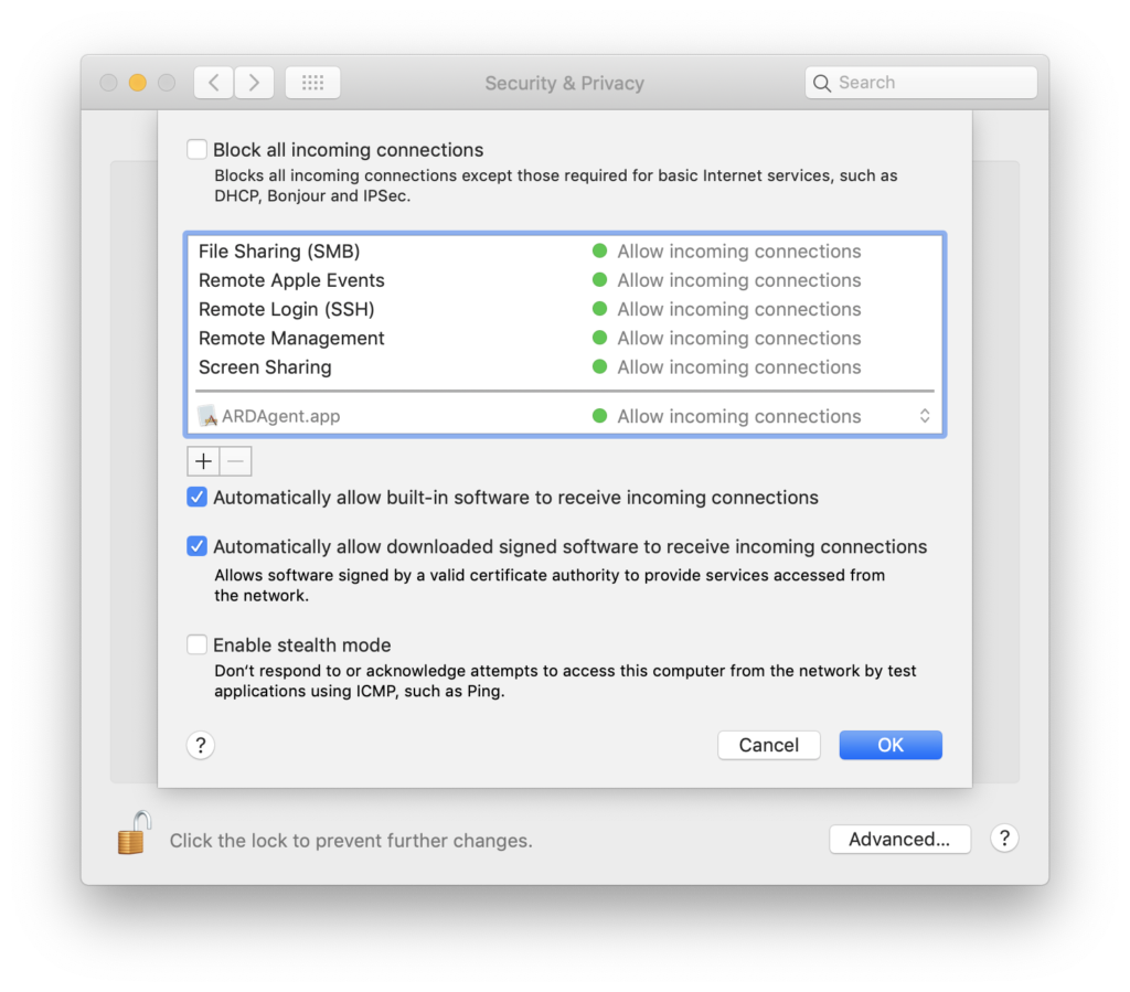 Image of Firewall defaults