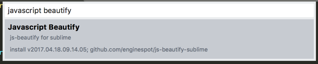Image of JavaScript beautify