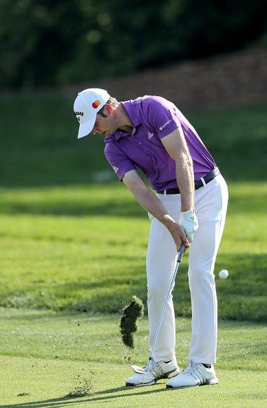 ORLANDO, FLORIDA - MARCH 07: Sam Burns of the United States plays his second shot on the par 4, first hole during the first round of the 2019 Arnold Palmer Invitational presented by Mastercard at the Bay Hill Club on March 07, 2019 in Orlando, Florida. (Photo by David Cannon/Getty Images)