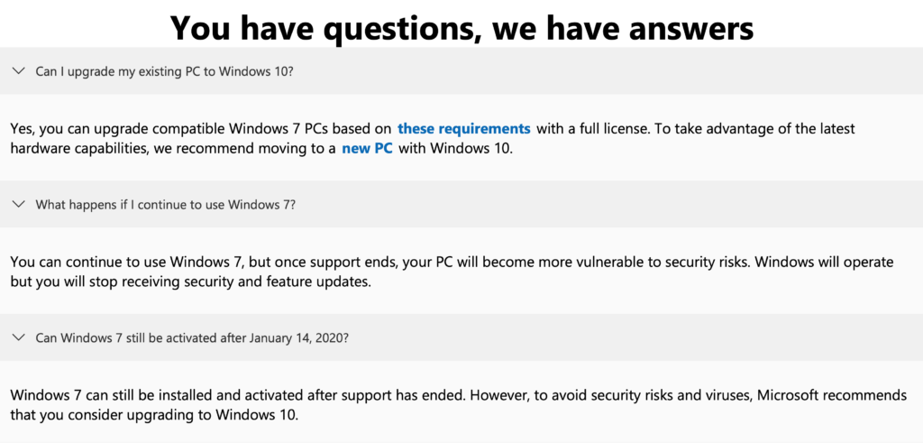 Image of Microsoft Windows 7 End Of Life FAQ