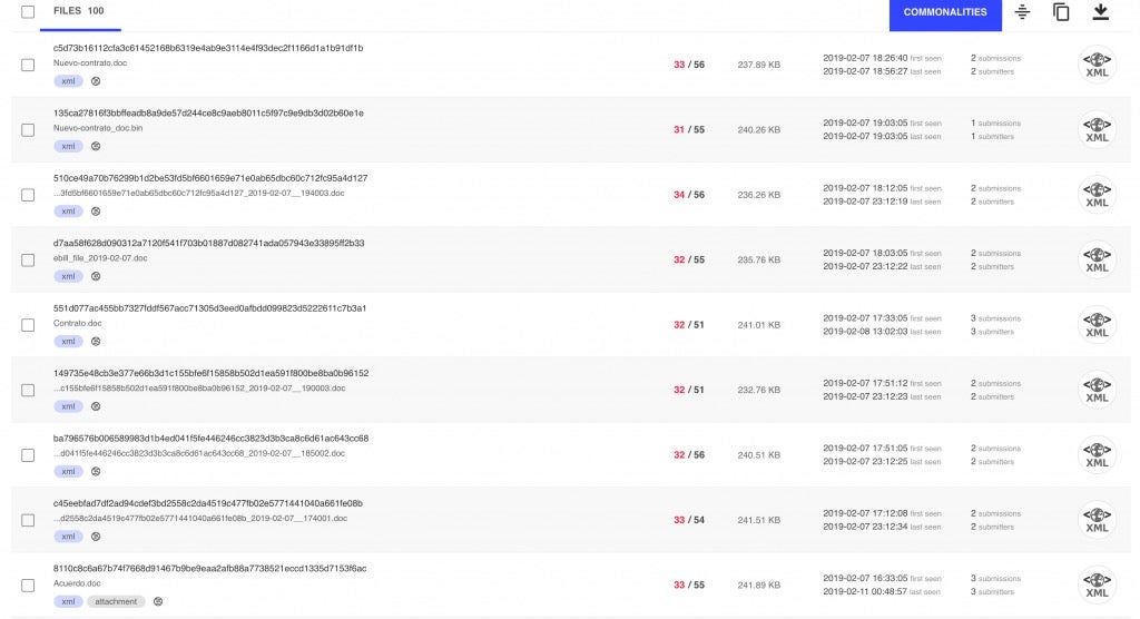 image of virus total detections