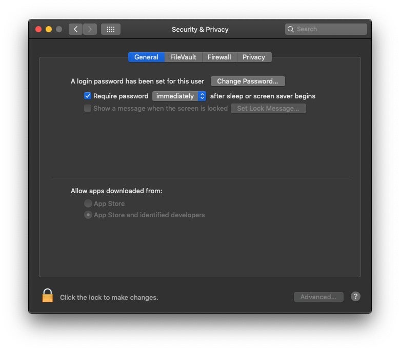 image of gatekeeper in macOS mojave