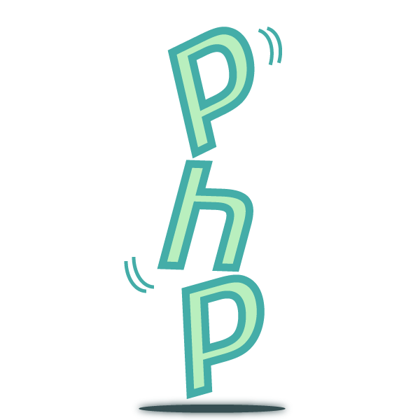 PHP logo stacked with Scalyr colors signifying PHP stack trace