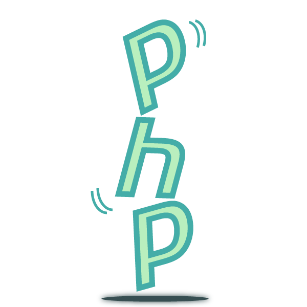 PHP logo stacked with Scalyr colors signifying PHP stack trace