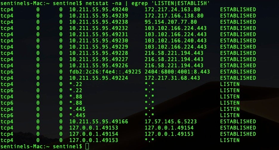 image of netstat