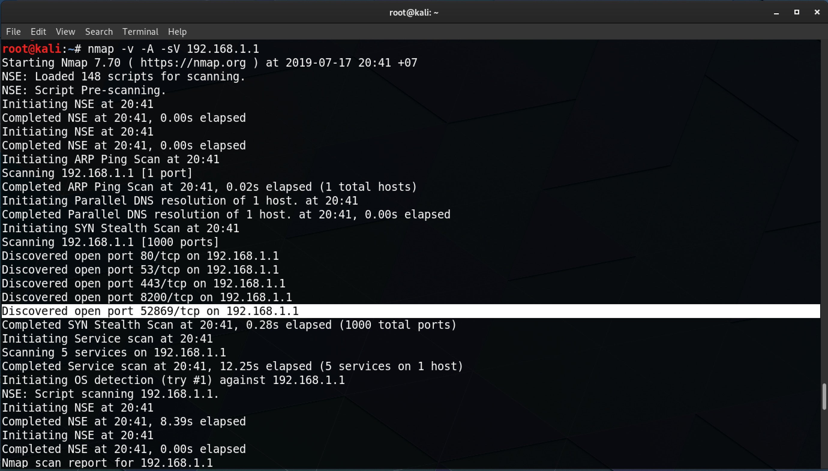 image of namp results