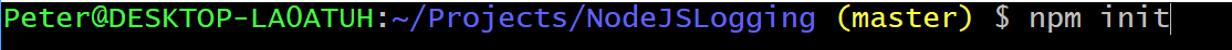 node js log