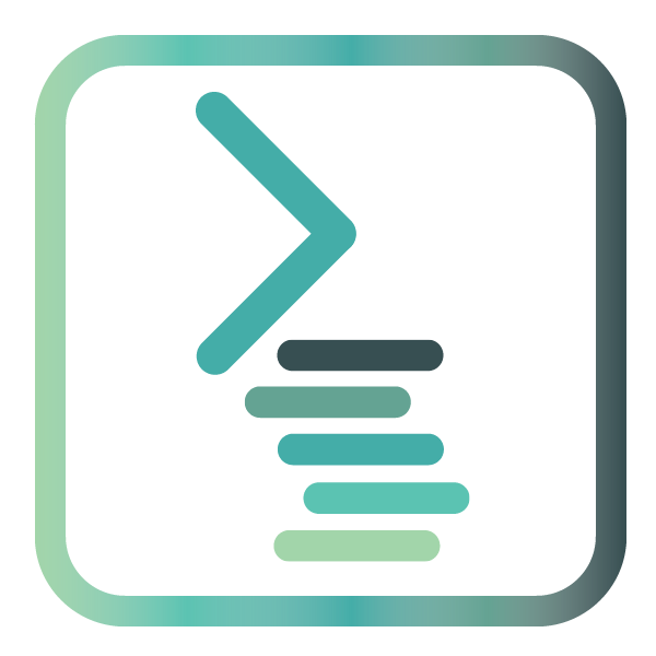 Powershell angle bracket and underscore with scalyr logo signifying powershell logging