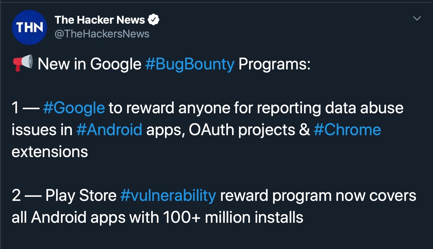 image of news of google bug bounty
