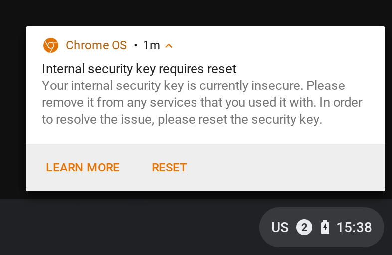 image of chrome vulnerability alert