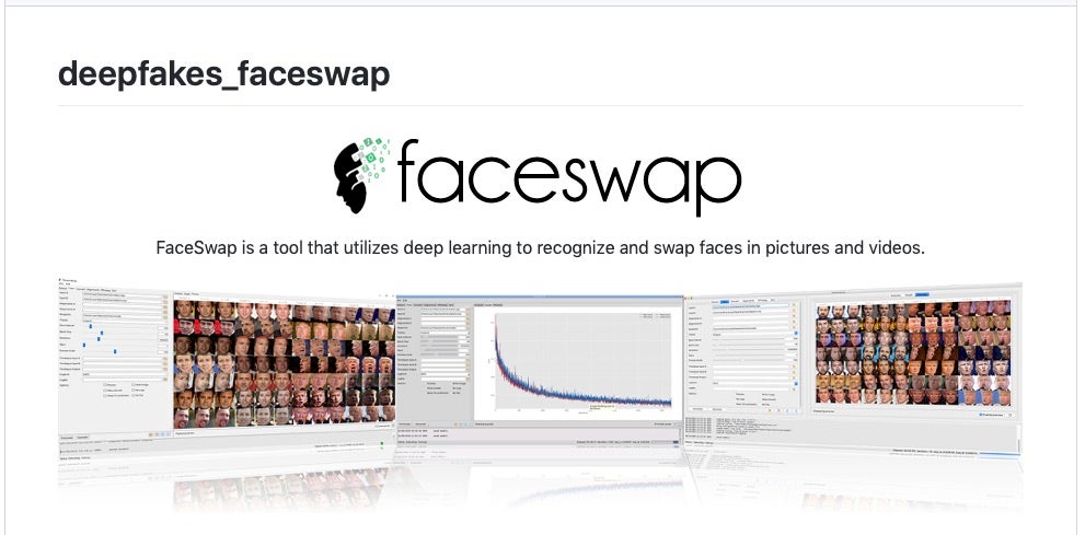 image of faceswap deep learning tool