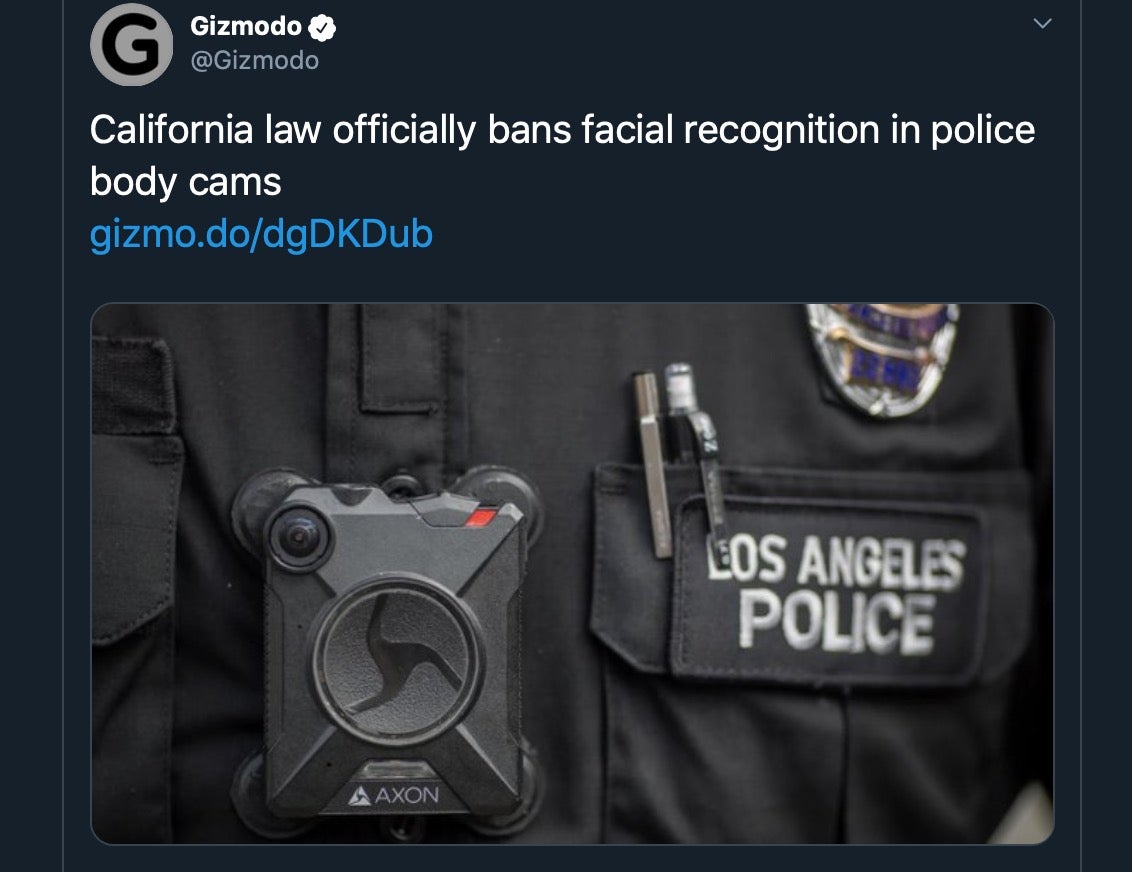 image of body cams tweet