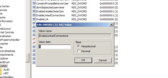 image of enable linked connections 