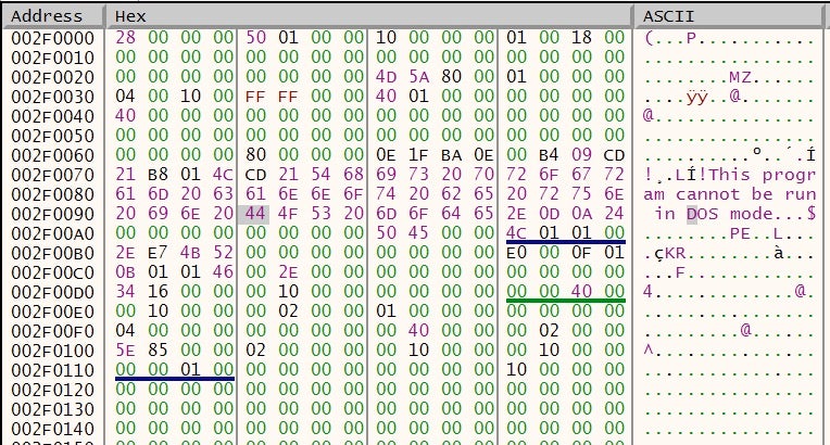 image of smoke loader memory dump