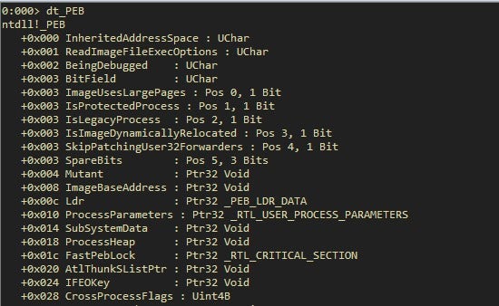 image of smoke loader in WinDBG 2