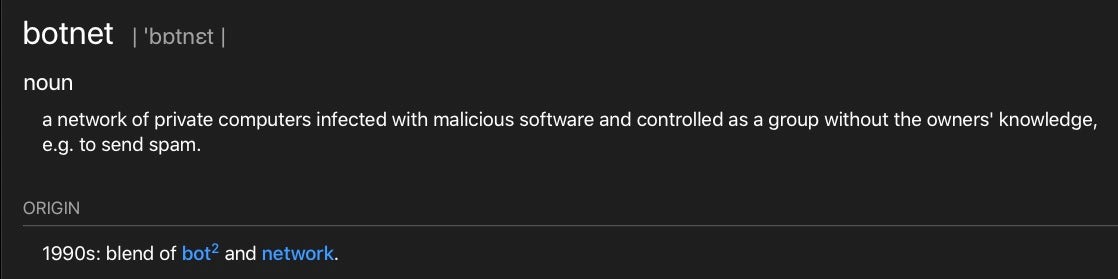 image of define botnet