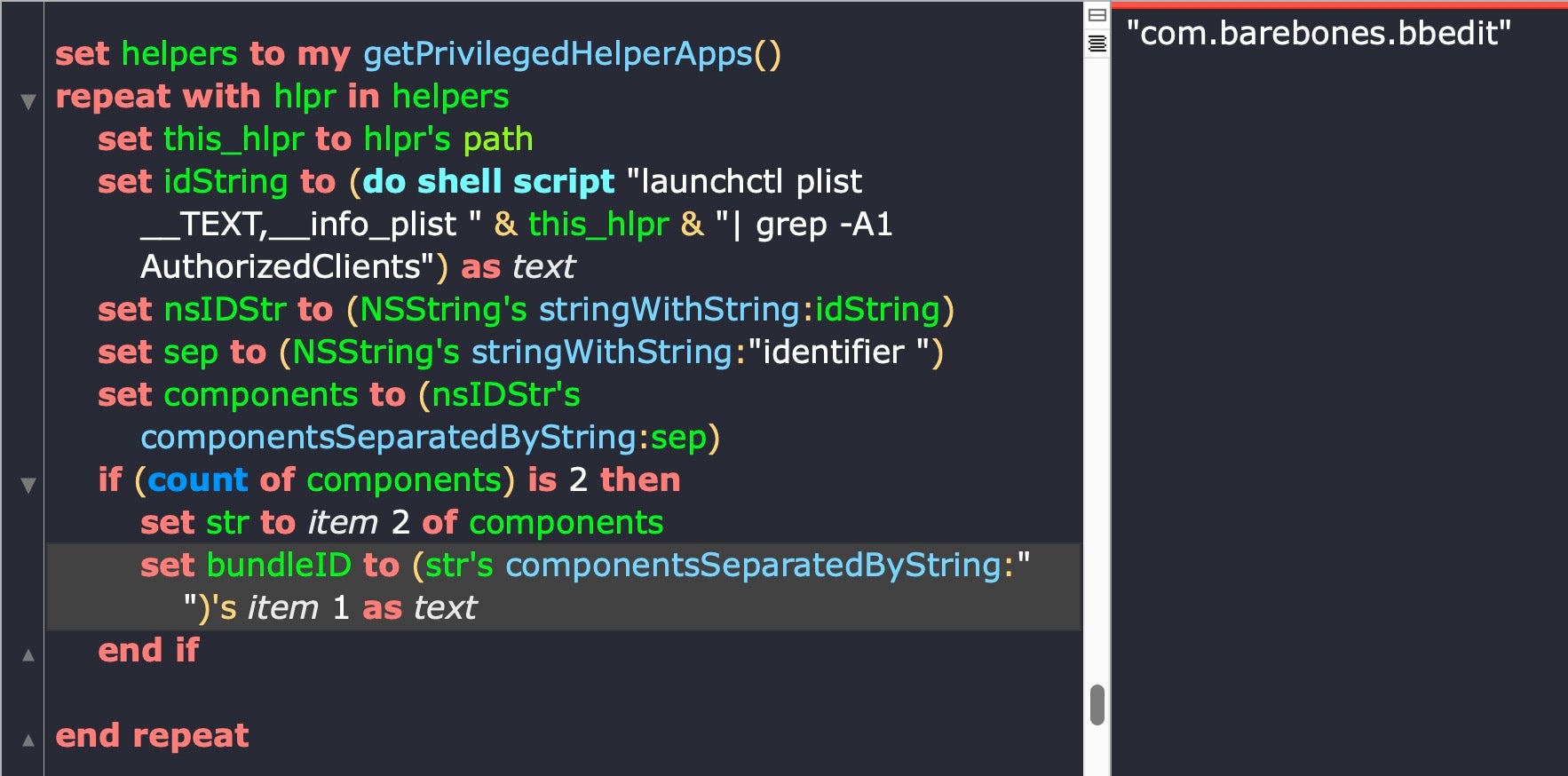 image of get bundle Identifiers