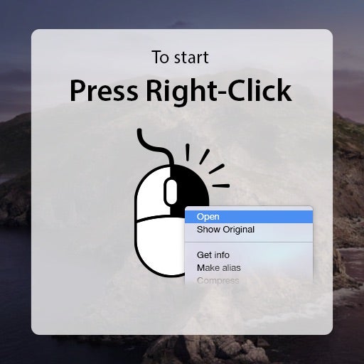 image right click to bypass macOS security