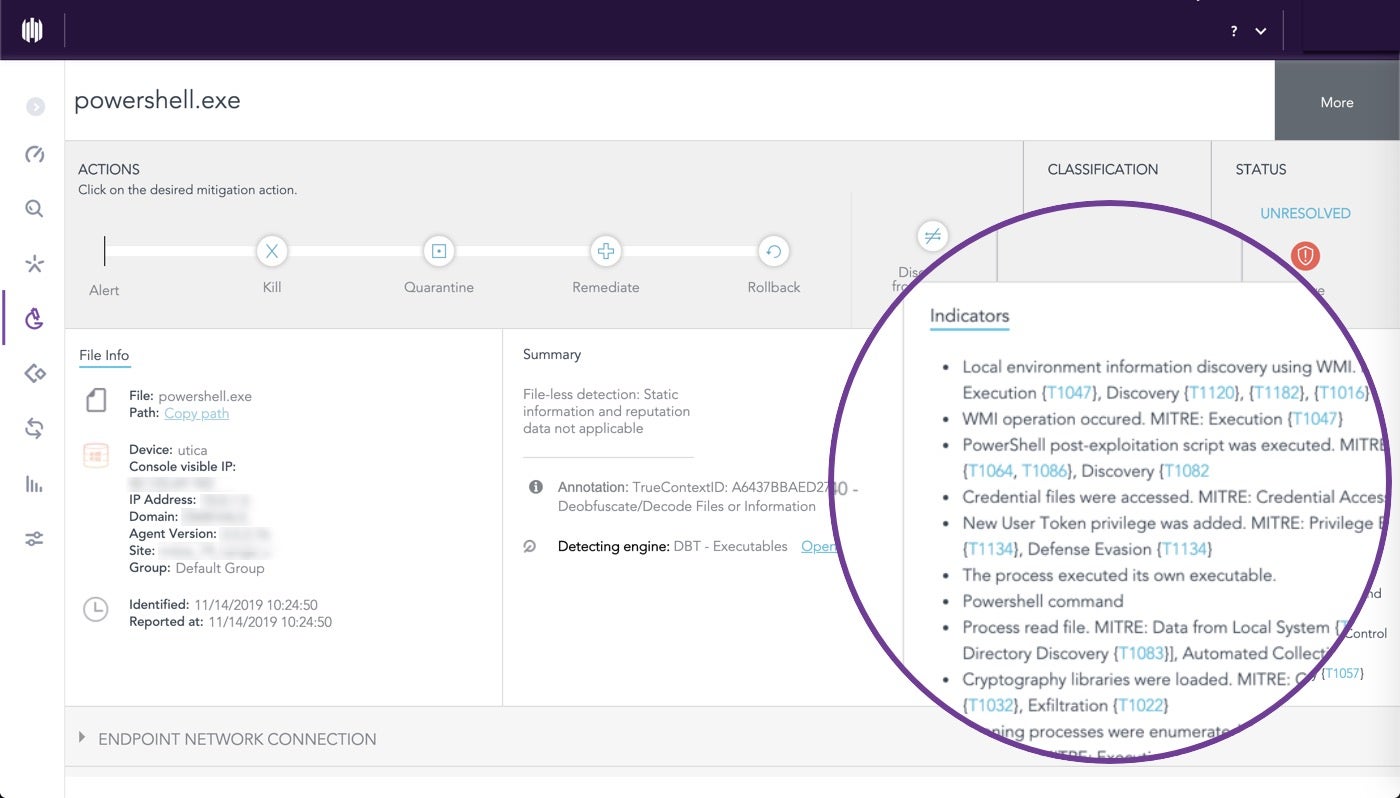 SentinelOne spots 100s of data points