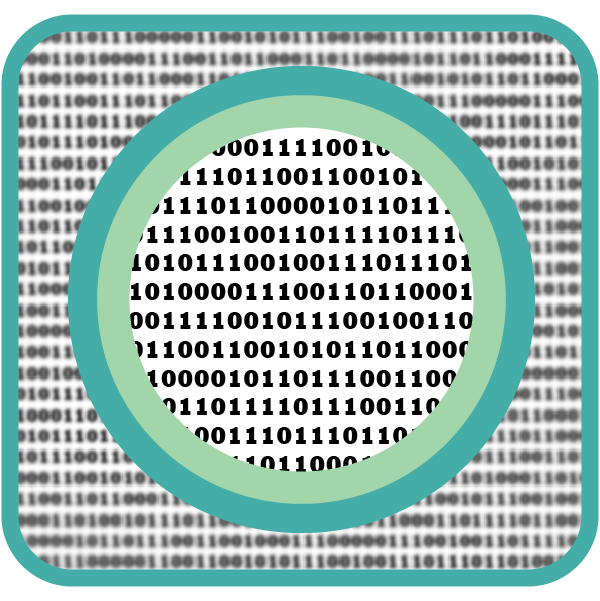 Blurry and clear binary signifying data visibility