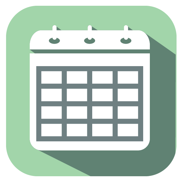 Calendar icon signifying event data
