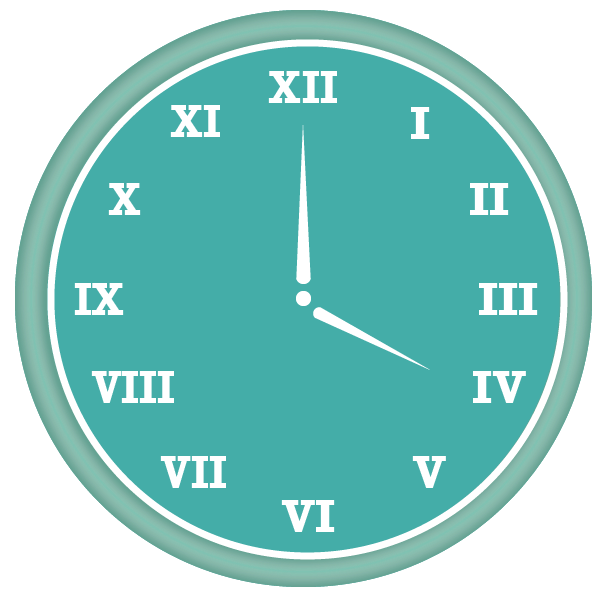 Clock signifying mysql query time