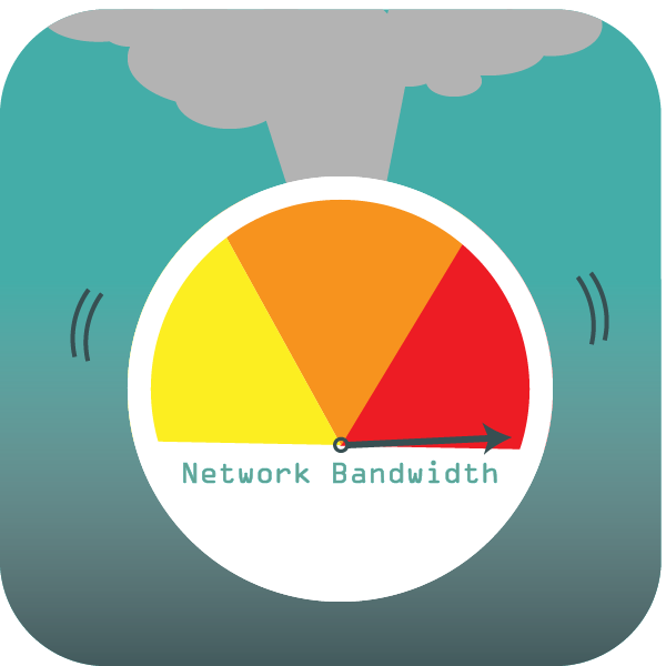 Network bandwidth gauge smoking