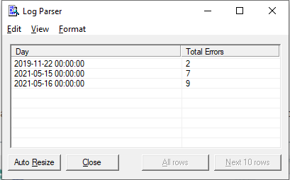 log parser