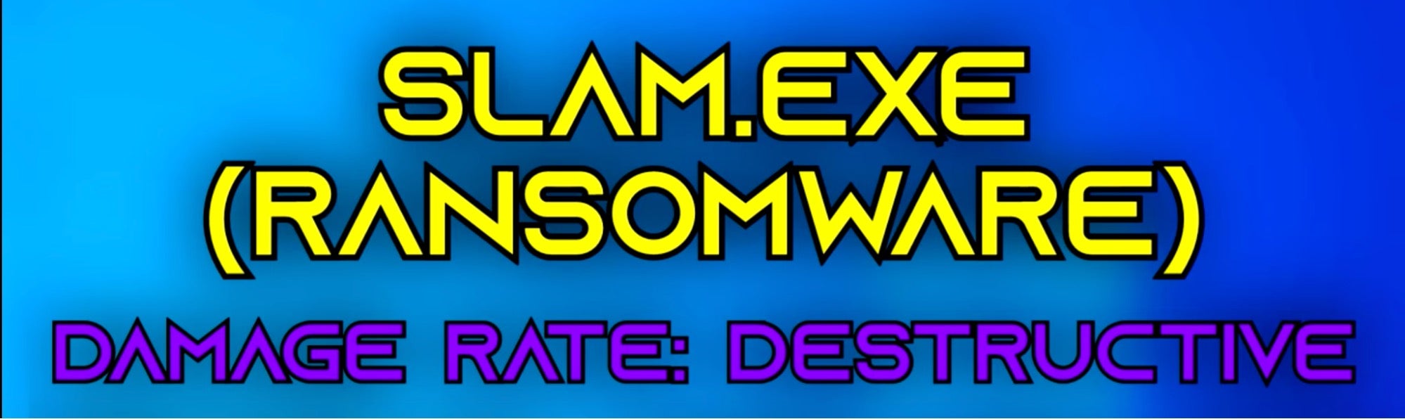Slam ransomware builder video hosted on Youtube