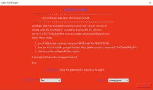 Slam! Anatomy of a Publicly-Available Ransomware Builder