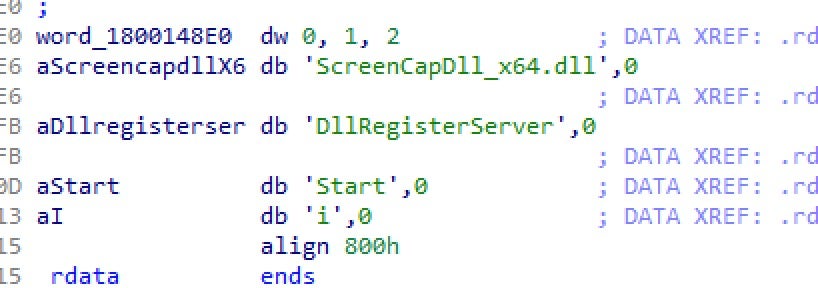 The keylogging and screen recording components