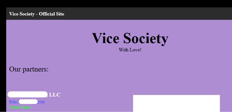 vice society ransomware