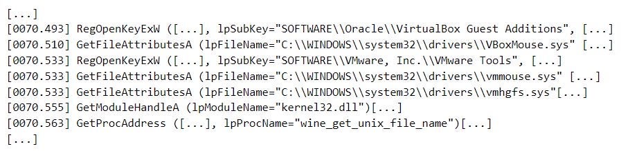 Detection of virtual machine and application sandbox environments