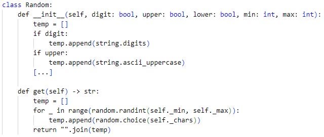 A Python DDOSIA implementation generates random values