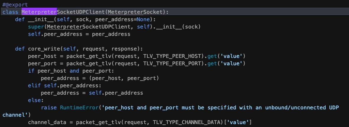 deobufscated python Meterpreter