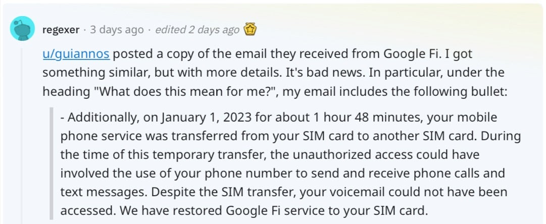 Google Fi hack SIM Swap