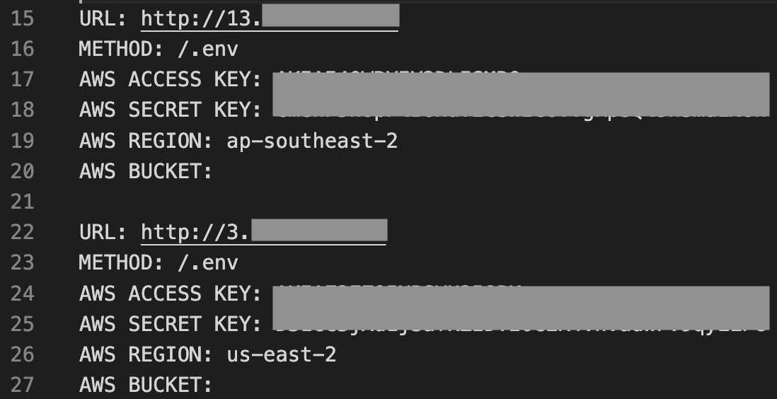 Output written by Lar.py to aws_access_key_secret.txt