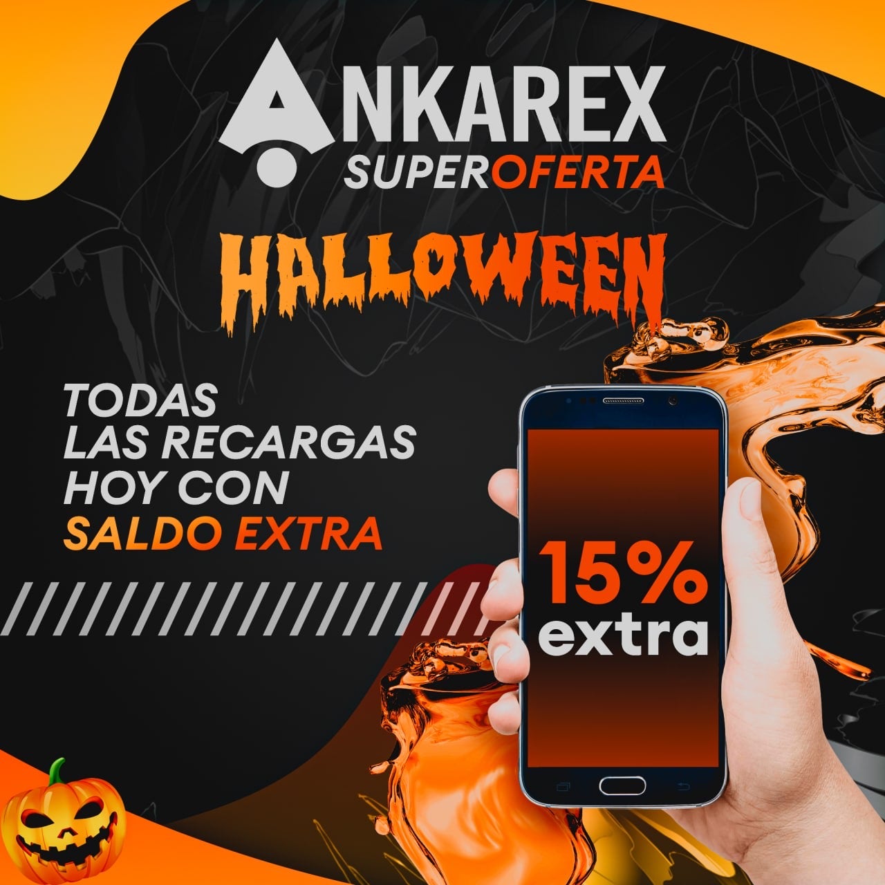 Fig 10: Halloween offer for 15% extra funds when recharging the account