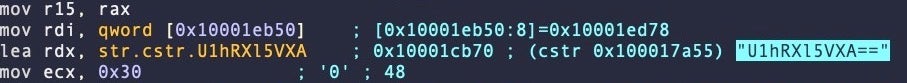 OSX.Fairytale uses 0x30 as a hard coded key for XOR decryption