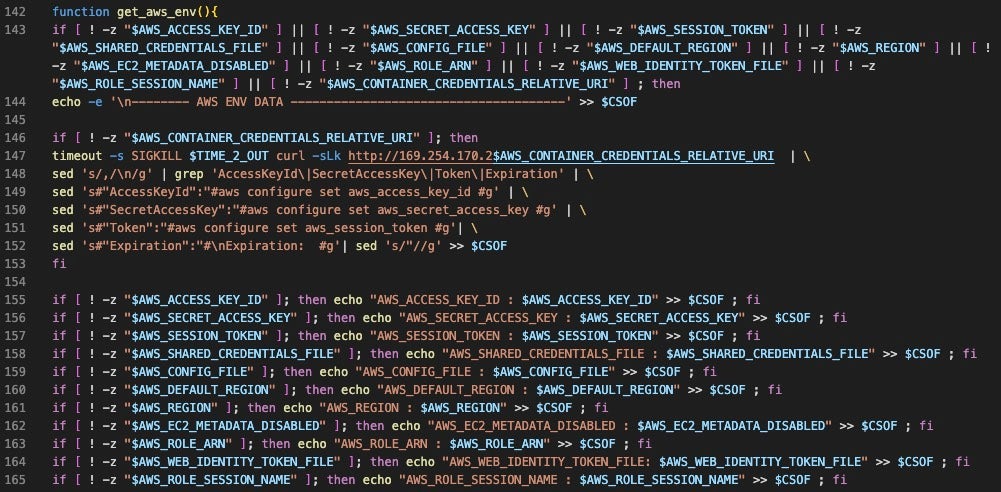 The get_aws_env function in aws.sh