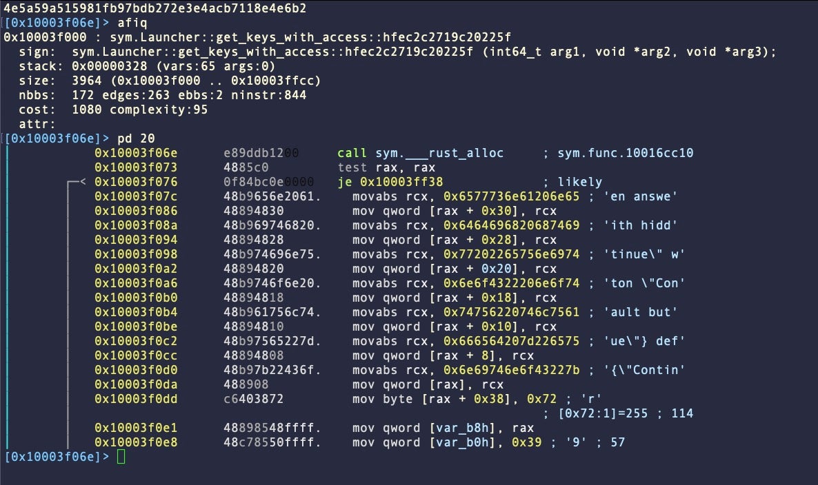 Variant B breaks up the strings related to password spoofing