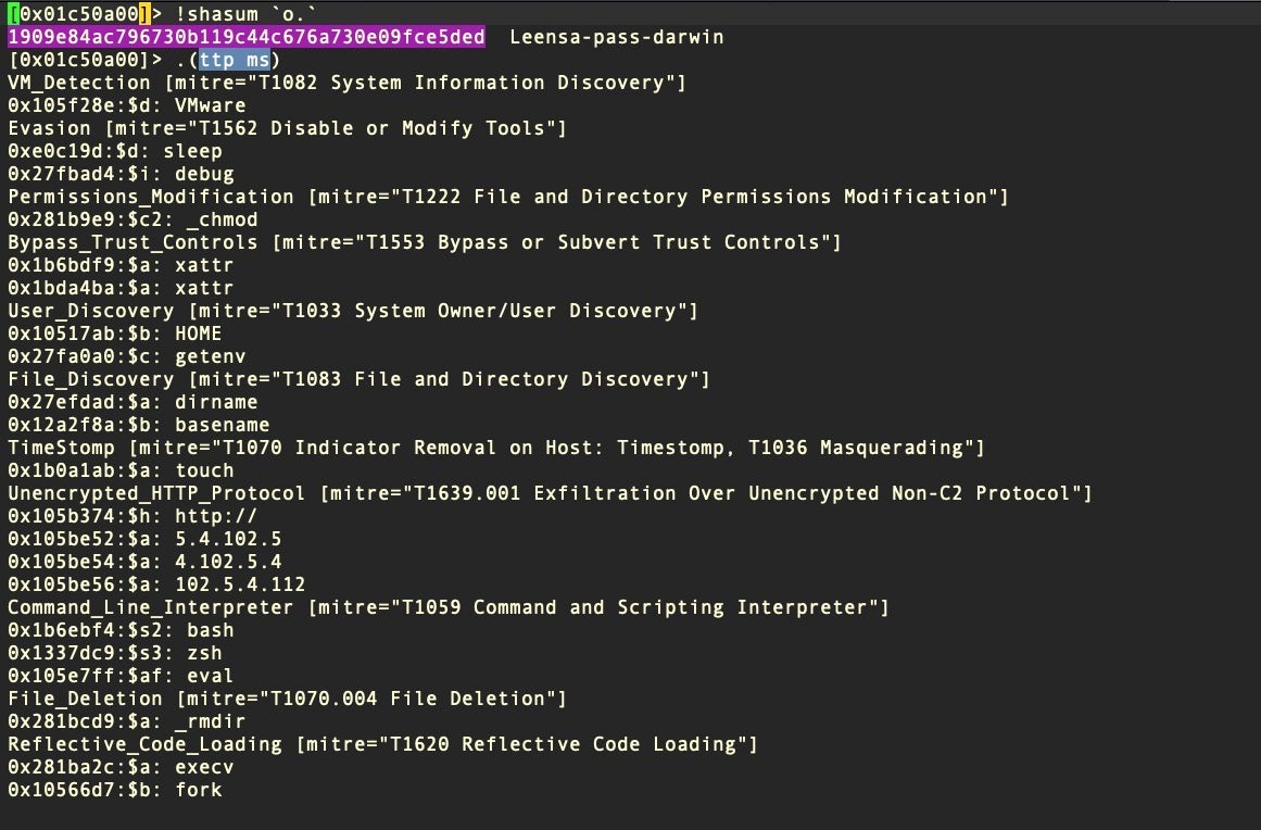 Possible TTPs of Malware sample 1909e84ac796730b119c44c676a730e09fce5ded