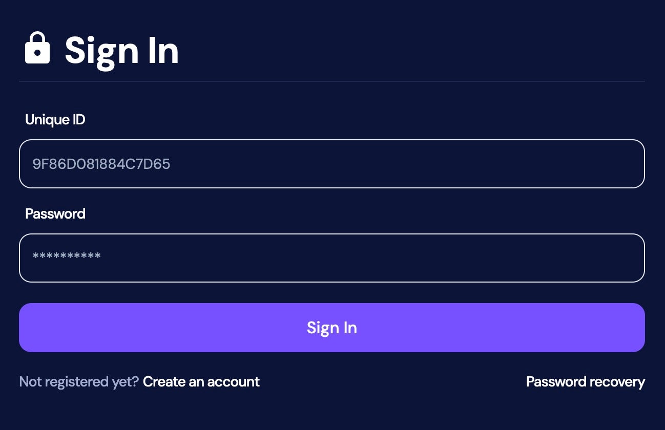 INC Ransomware victim sign-in portal